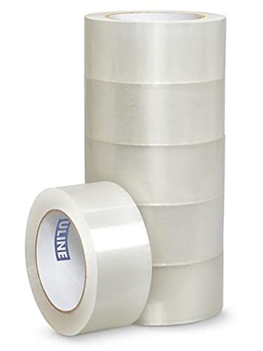 ULINE Packing Tape 2″ x 110 yds S-423 (S-423-6) Pack of 6, Clear