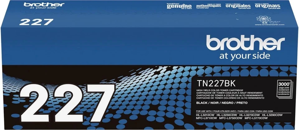 🇺🇸 Brother TN227 High Yield Toner Set (Black, Cyan, Magenta, Yellow) OEM 🇺🇸