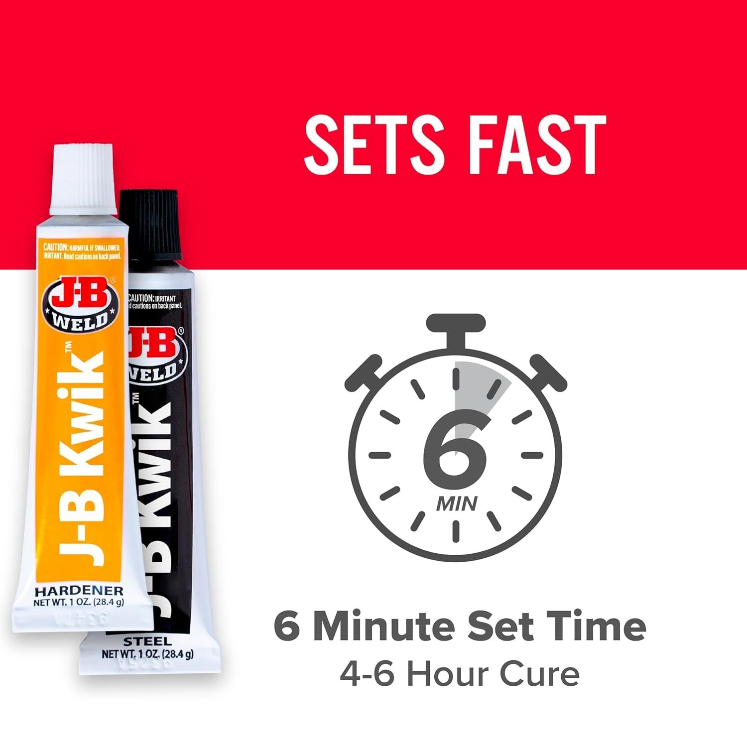 KwikWeld Quick Setting Steel Reinforced Epoxy – Dark Grey 2 oz