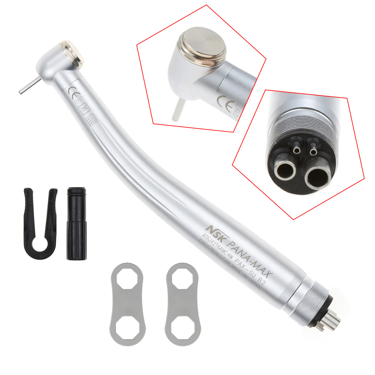 NSK Type Dental Big Head PANA Max High Speed Handpieces Turbine Push Button 4/2H