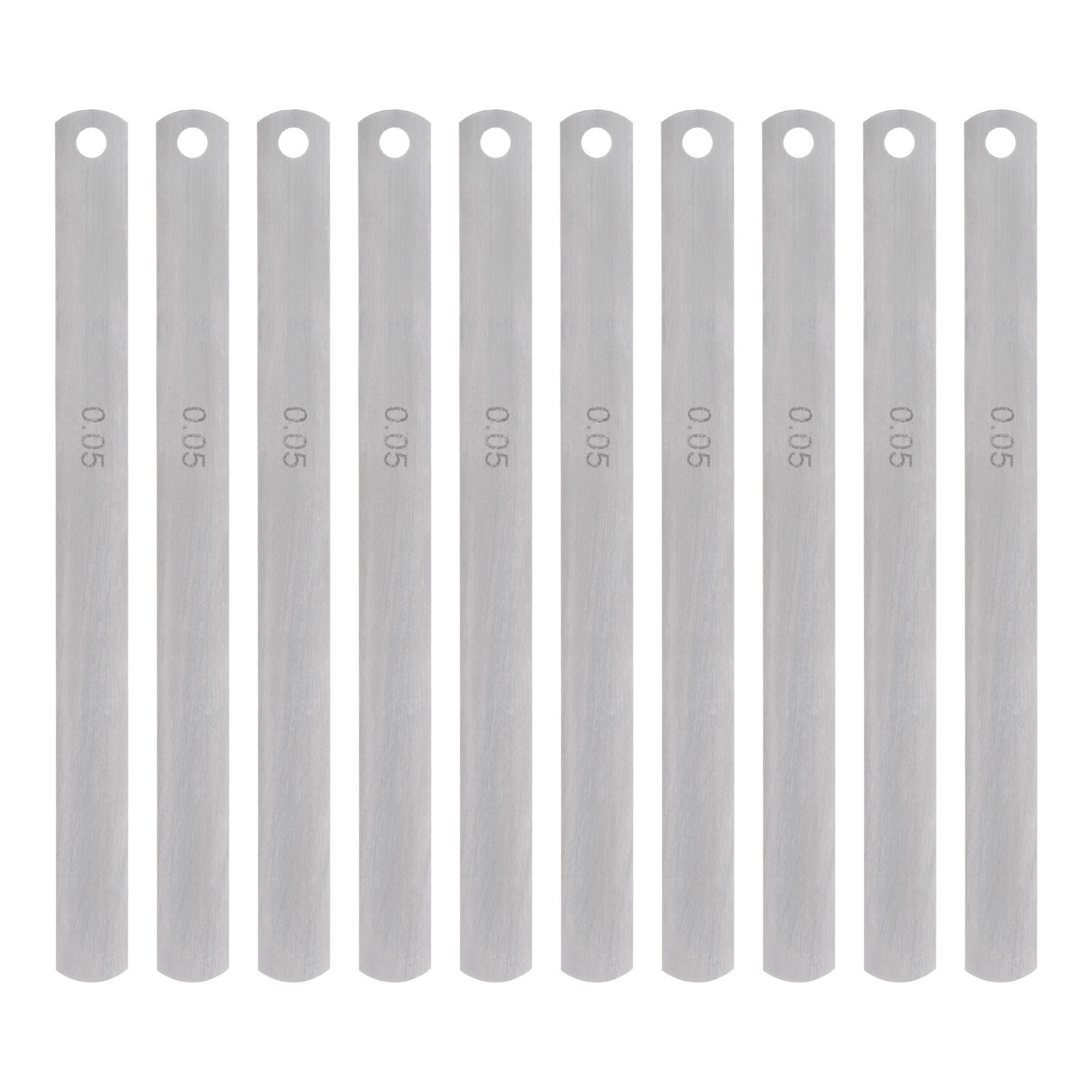 10pcs Mn Steel Feeler Gauge 0.05mm Thickness Metric Filler Thickness Gage