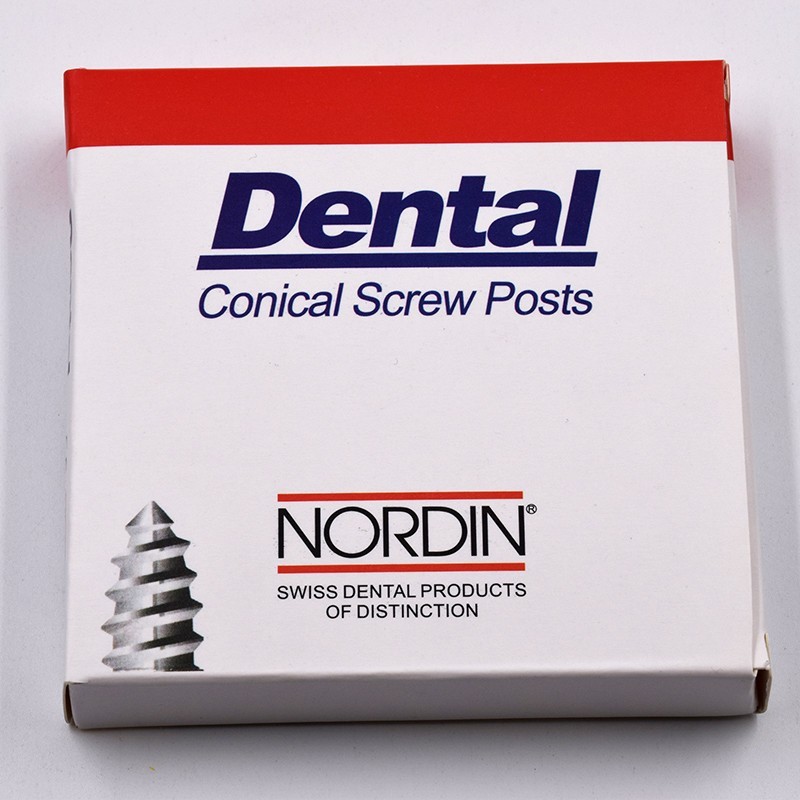 Assorted Dental Conical Screw Posts Kits Refills 24K Gold Plated 120Pcs/Box