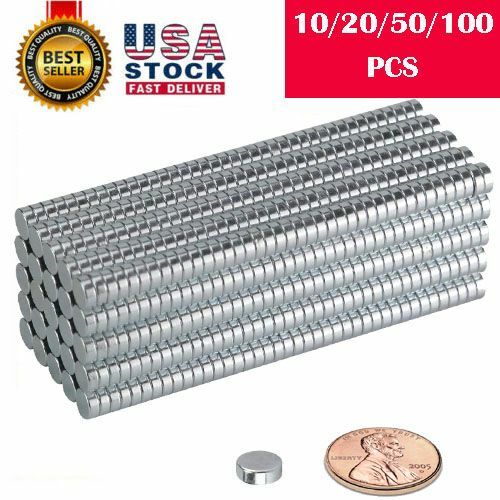 5/10/50/100X 8mm x 3mm Neodymium Disc Strong Rare Earth N52 Small Fridge Magnet