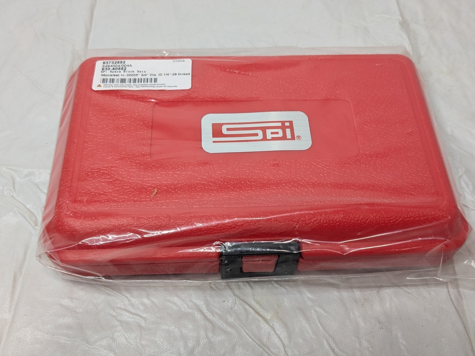 SPI 36 Piece Gage Block Set 0.05" to 1'' Range Steel w/Cert 630-4