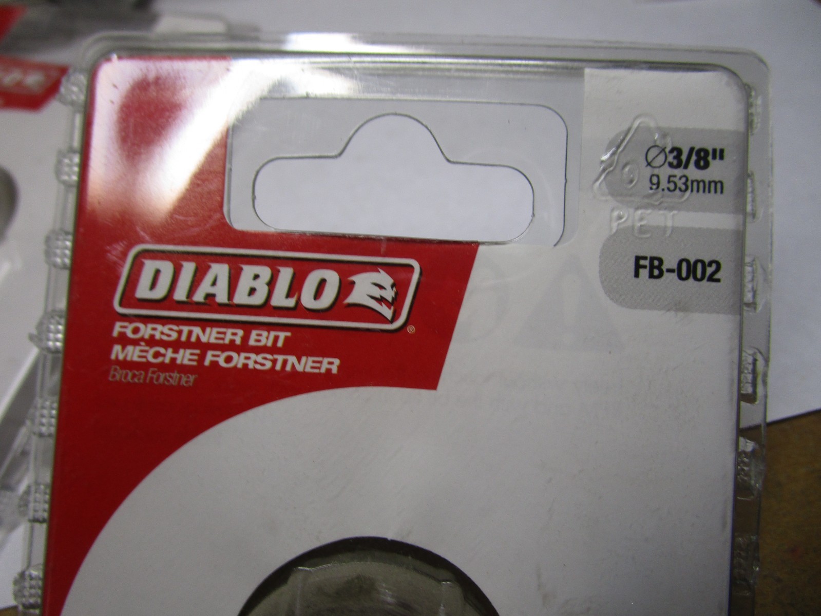 DIABLO Forstner Bit for Wood, 3/8 in dia Mfr # FB-002 QTY 2