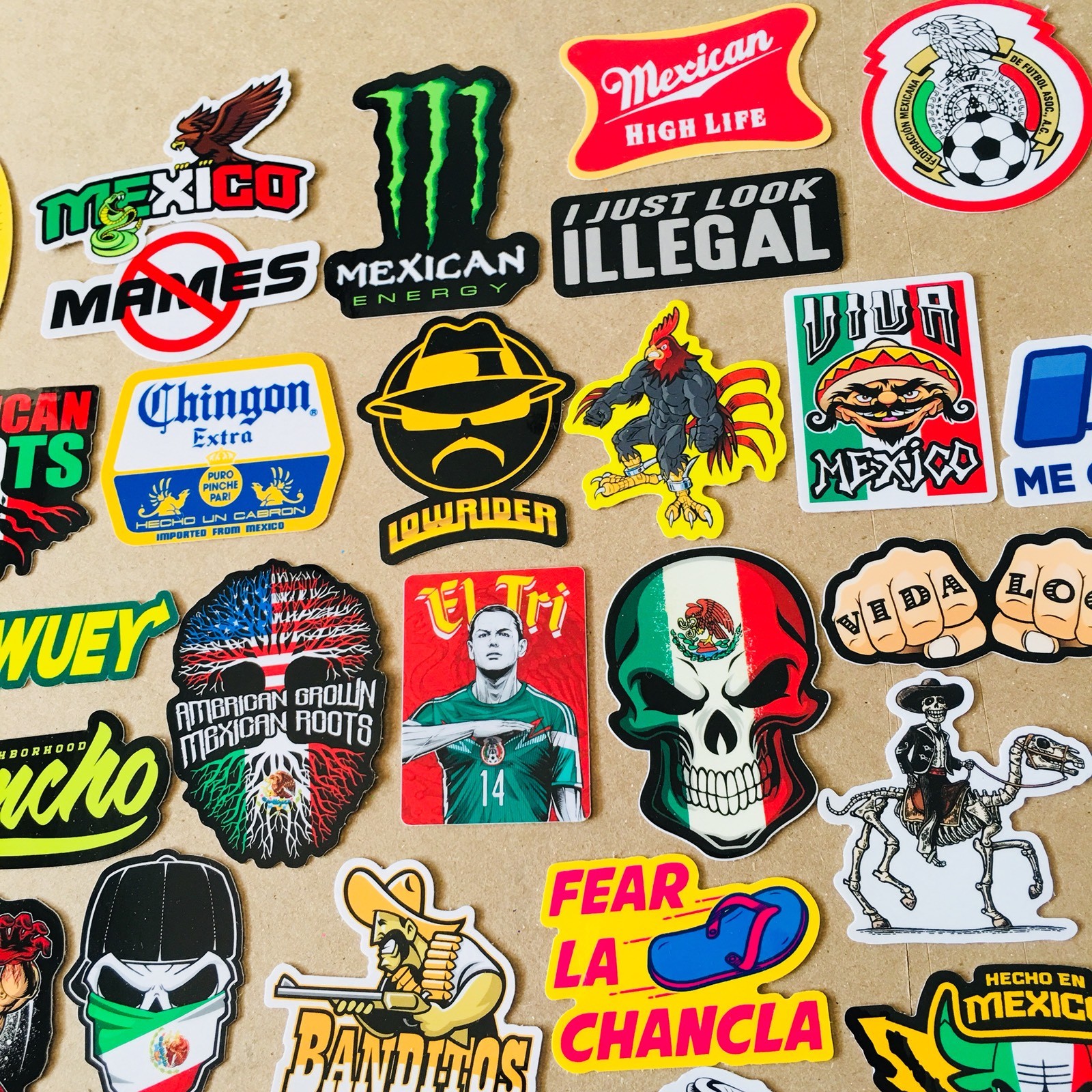 SUPER MEXICAN Hard Hat Stickers 82+ MEXICO HardHat Sticker & Decals, Helmet MX