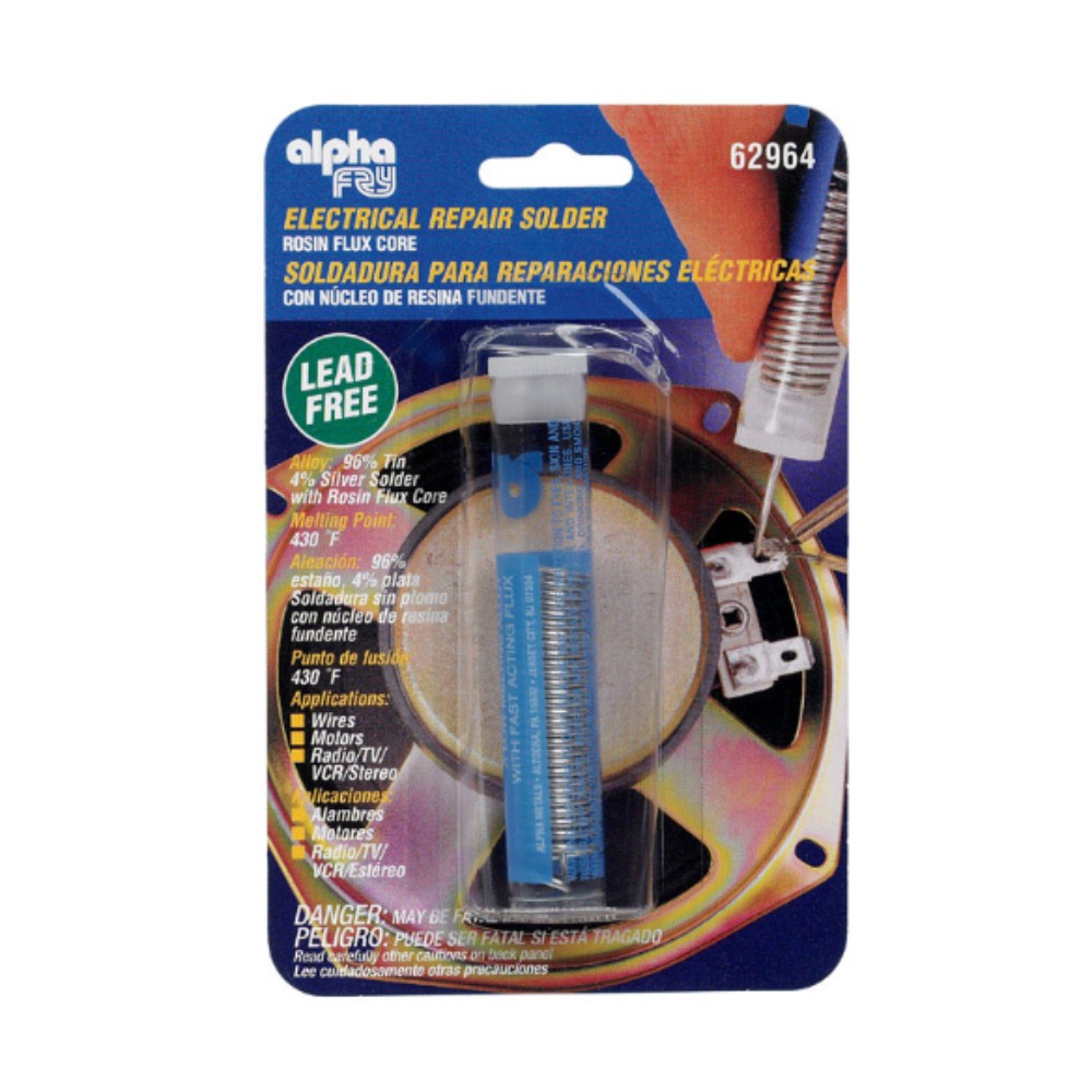 Alpha Fry 0.05 oz Lead-Free Repair Solder 0.062 in. D Tin/Silver 1 pc