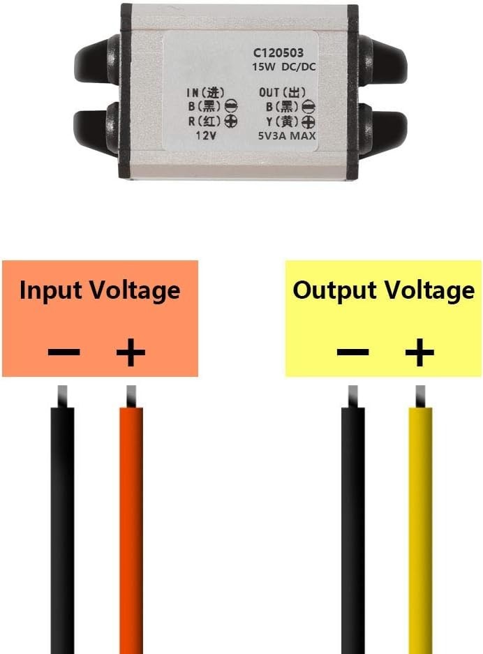 12V to 5V Waterproof DC Step-Down Converter for Automotive and Consumer Elect…