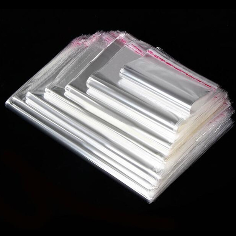 PP Film Foil Bags Self Adhesive High Gloss Bags Poly Bags Clear Transparent