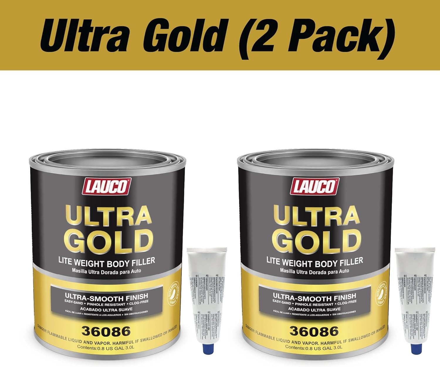 Ultra Gold Lightweight Body Filler – Premium Auto Dent & Scratch Repair Putty