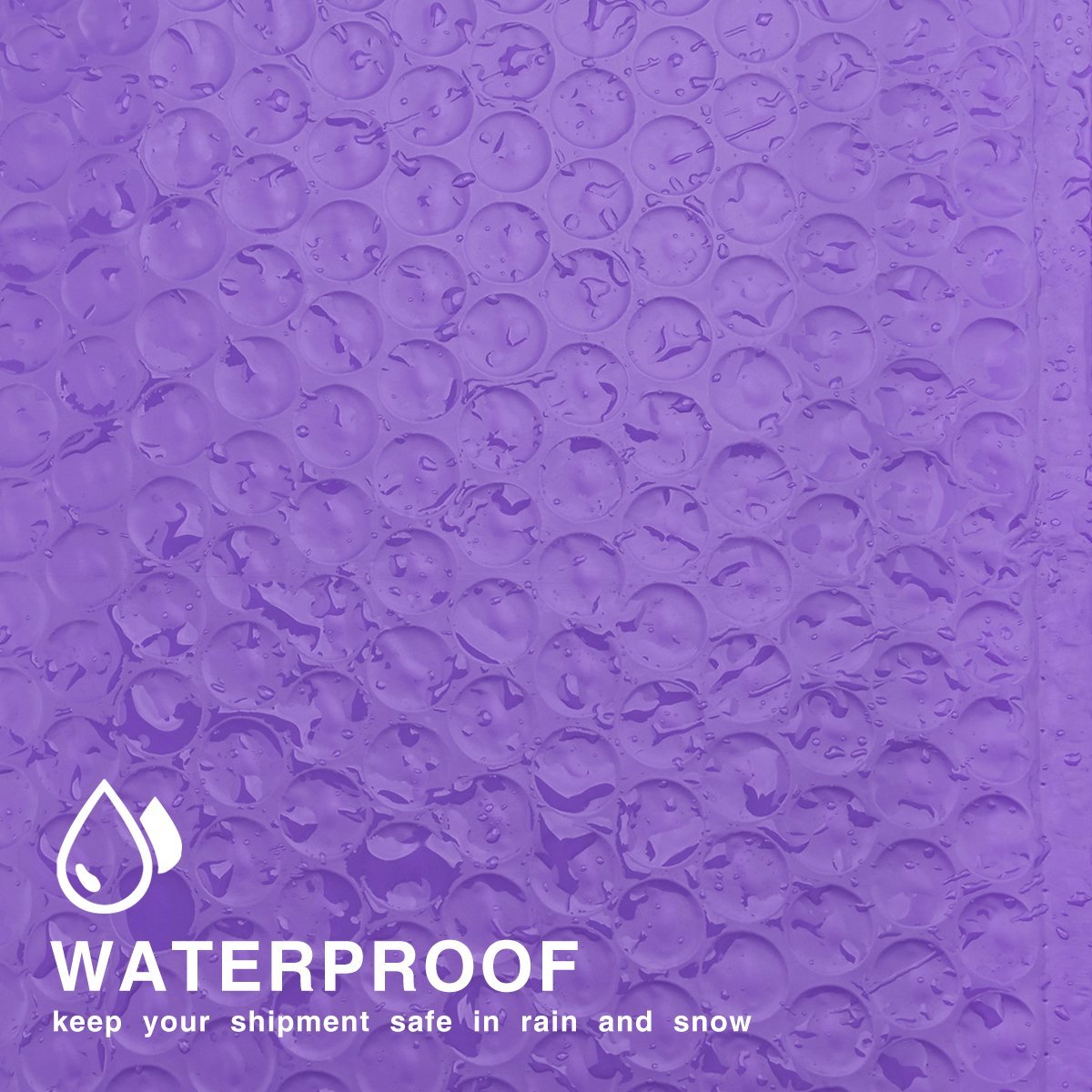 500 #0 Purple Poly Bubble Padded Envelopes Self-Sealing Mailers 6X10 (Inner 6×9)