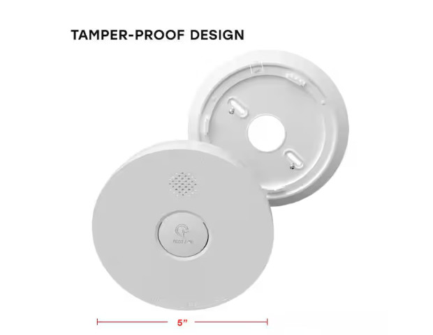 USI Hardwired and 1-Year Battery Backup Smoke Detector with Photoelectric Sensor