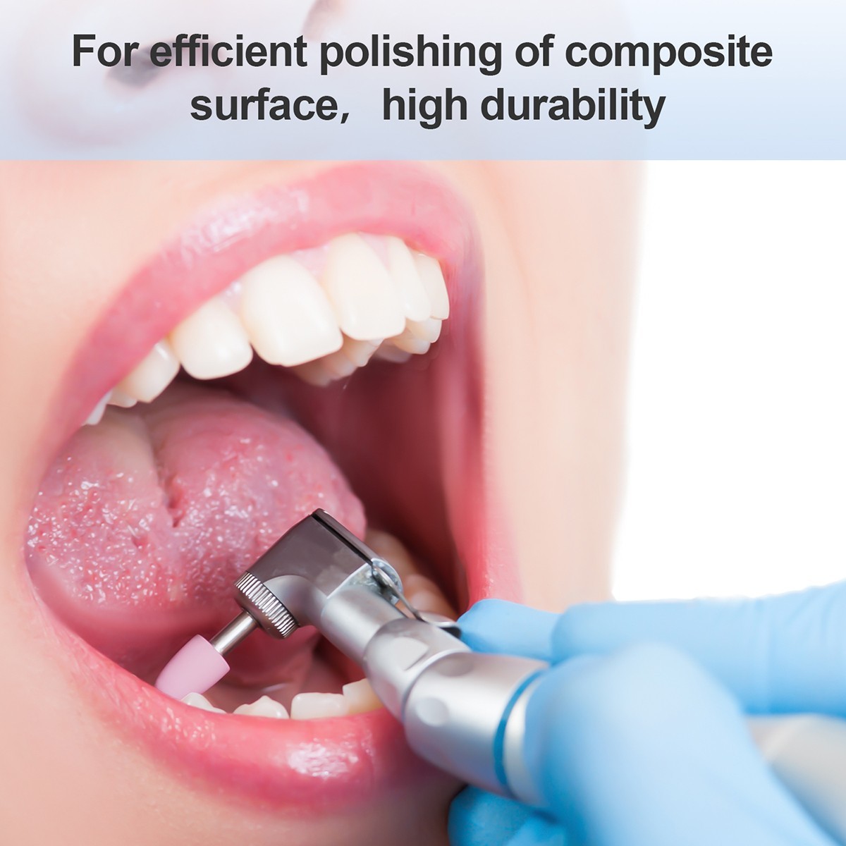 Dental Composite Polishing Burs Kit Silicone Polisher RA 2.35mm for Contra Angle