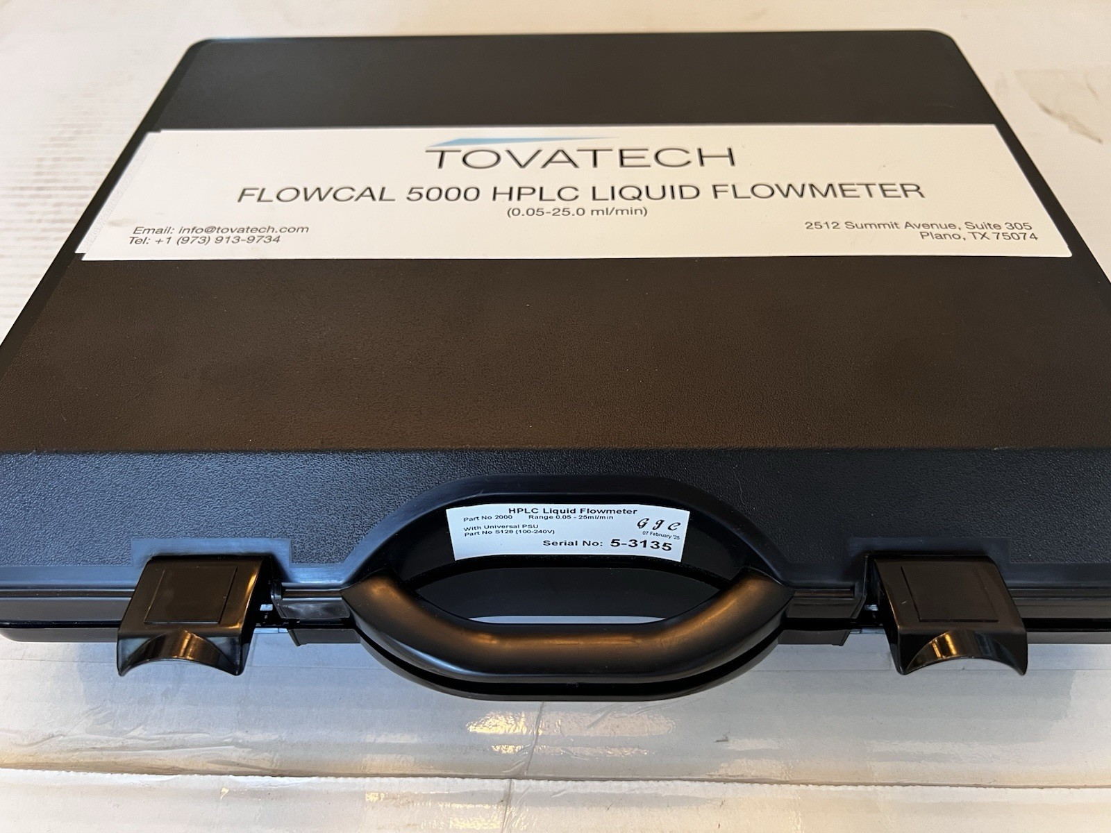 GJC Instruments Ltd HPLC Liquid Flowmeter 0.05-25 ml/min 1/16 in MPN 5025000