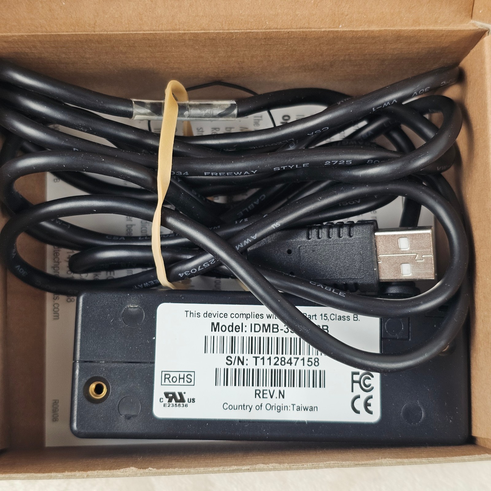 ID Tech MiniMag II IDMB-334112B USB Magnetic Card Reader Encoder