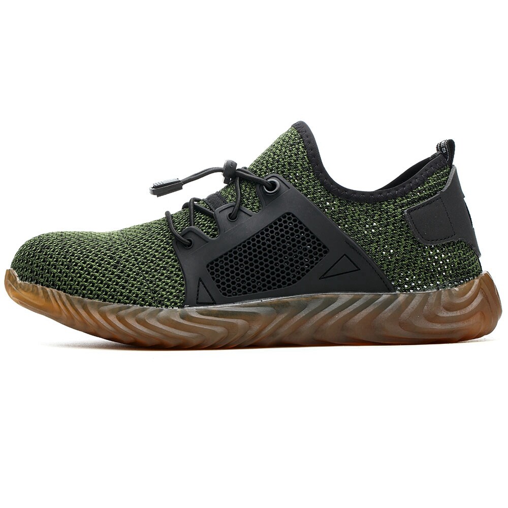 Mens Mesh Safety Shoes Steel Toe Work Boots Indestructible Lightweight Sneakers
