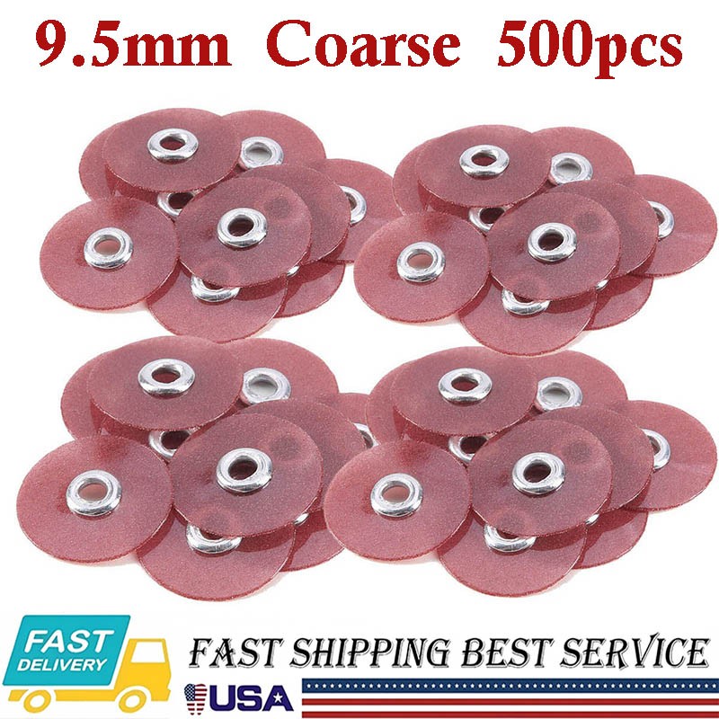 500pcs Dental Sof-Lex discs Coarse Contouring Polishing Discs 9.5mm