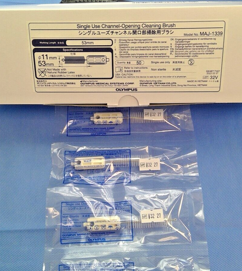 Olympus Single Use Channel-Opening Cleaning Brush 53mm, MAJ-1339, 50/Box