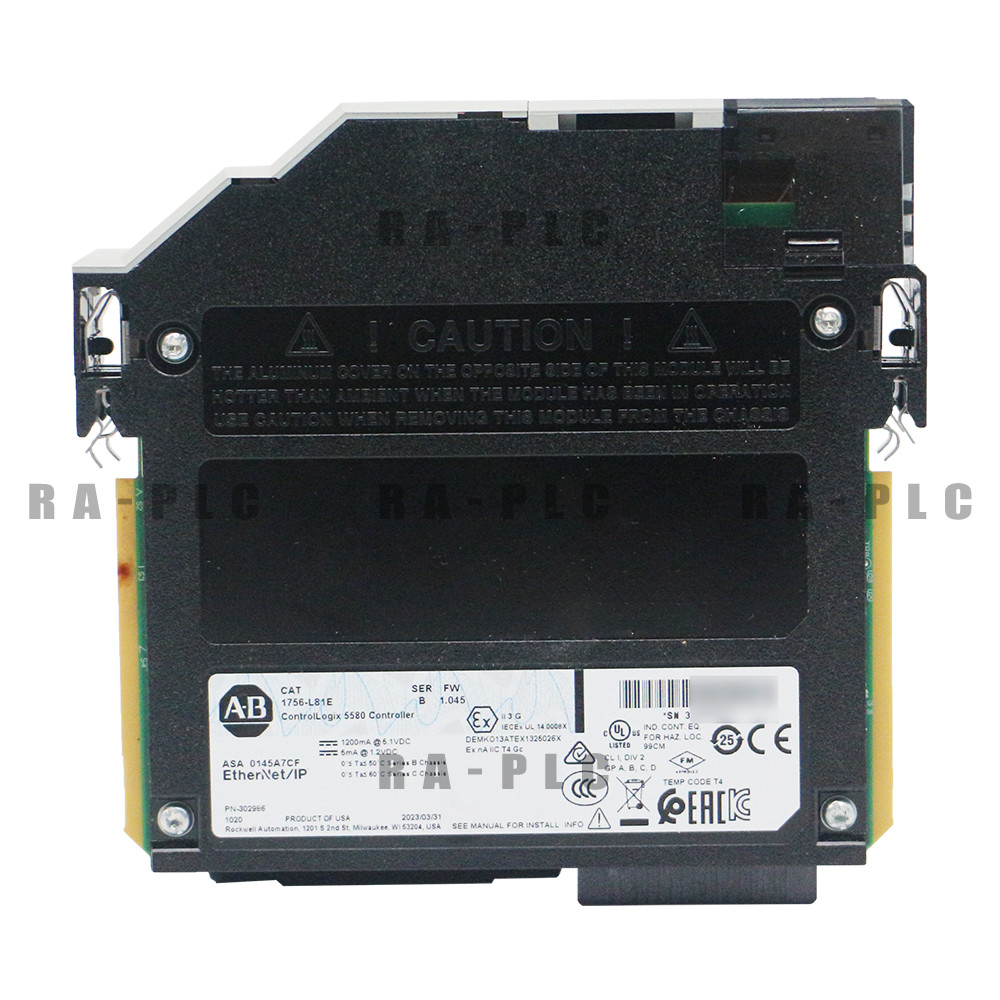 New Allen-Bradley 1756-L81E ControlLogix 5580 Controller with 3 MB User Memory