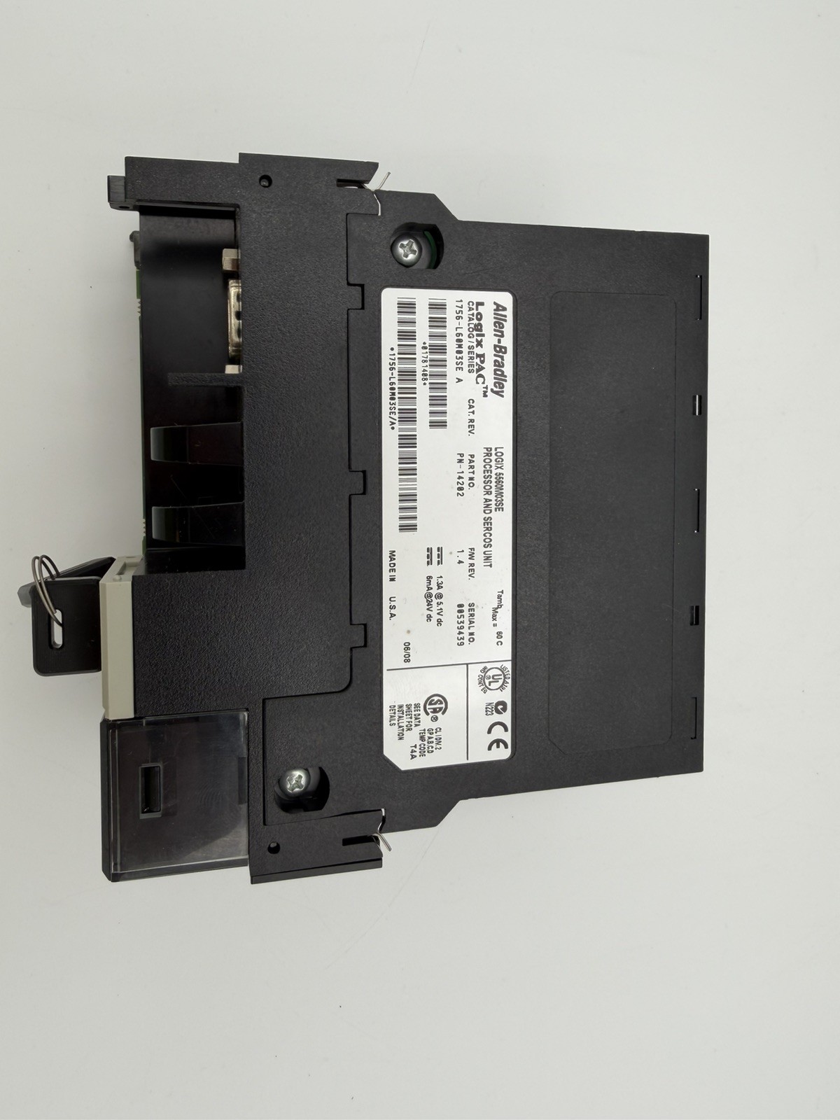 Rockwell Automation Allen Bradley Logix PAC 1256-L60M03SE Processor and SERCOS