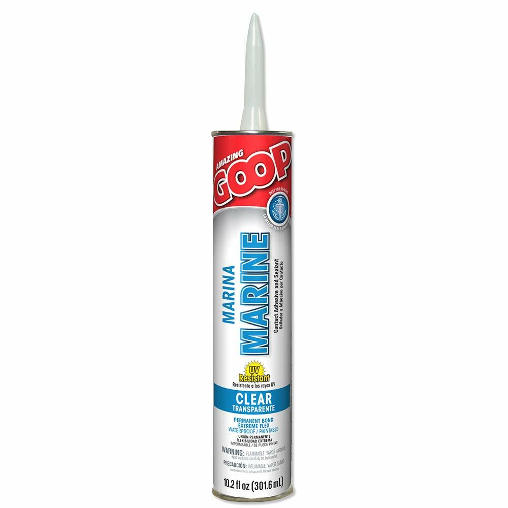 Goop 172012 Eclectic Marine Adhesive, 10.2 Oz, Tube, Liquid, 1-Pack