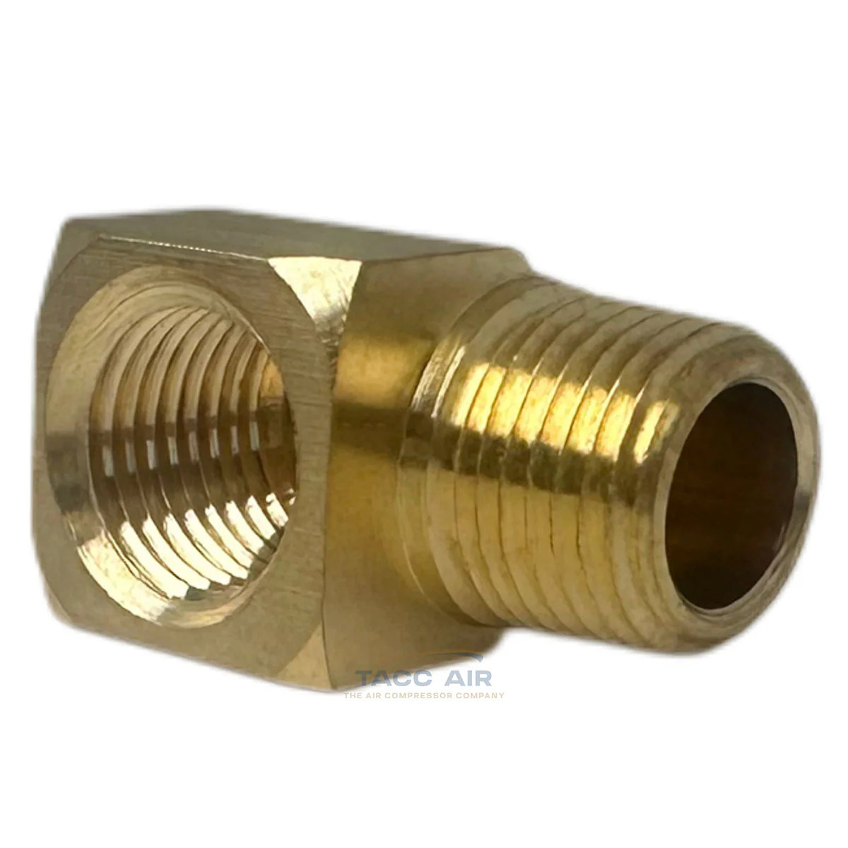 5 Pack 1/8″ NPT Brass Street Elbow 90 Degree Pipe Thread Fitting Male Female