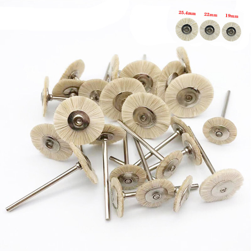 10pcs Dental Polishing Buffing Wheel Brusher 2.35mm Assorted for Rotary Tool