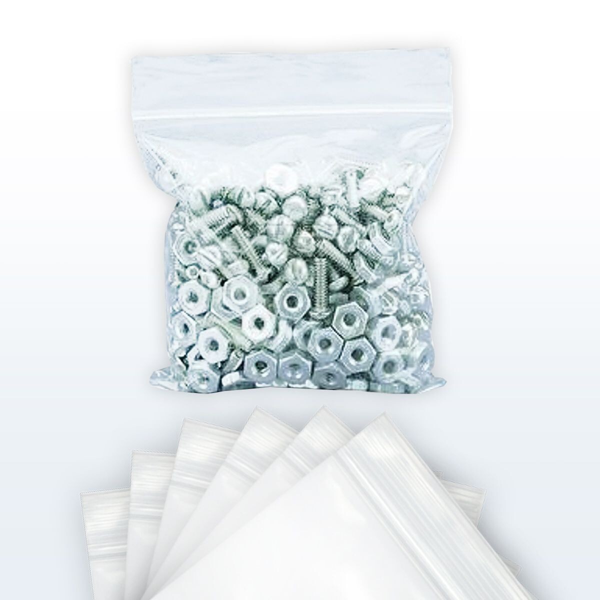 UOFFICE 1000 Reclosable Clear Poly Bags 3″x3″, 2 Mil Resealable Bags