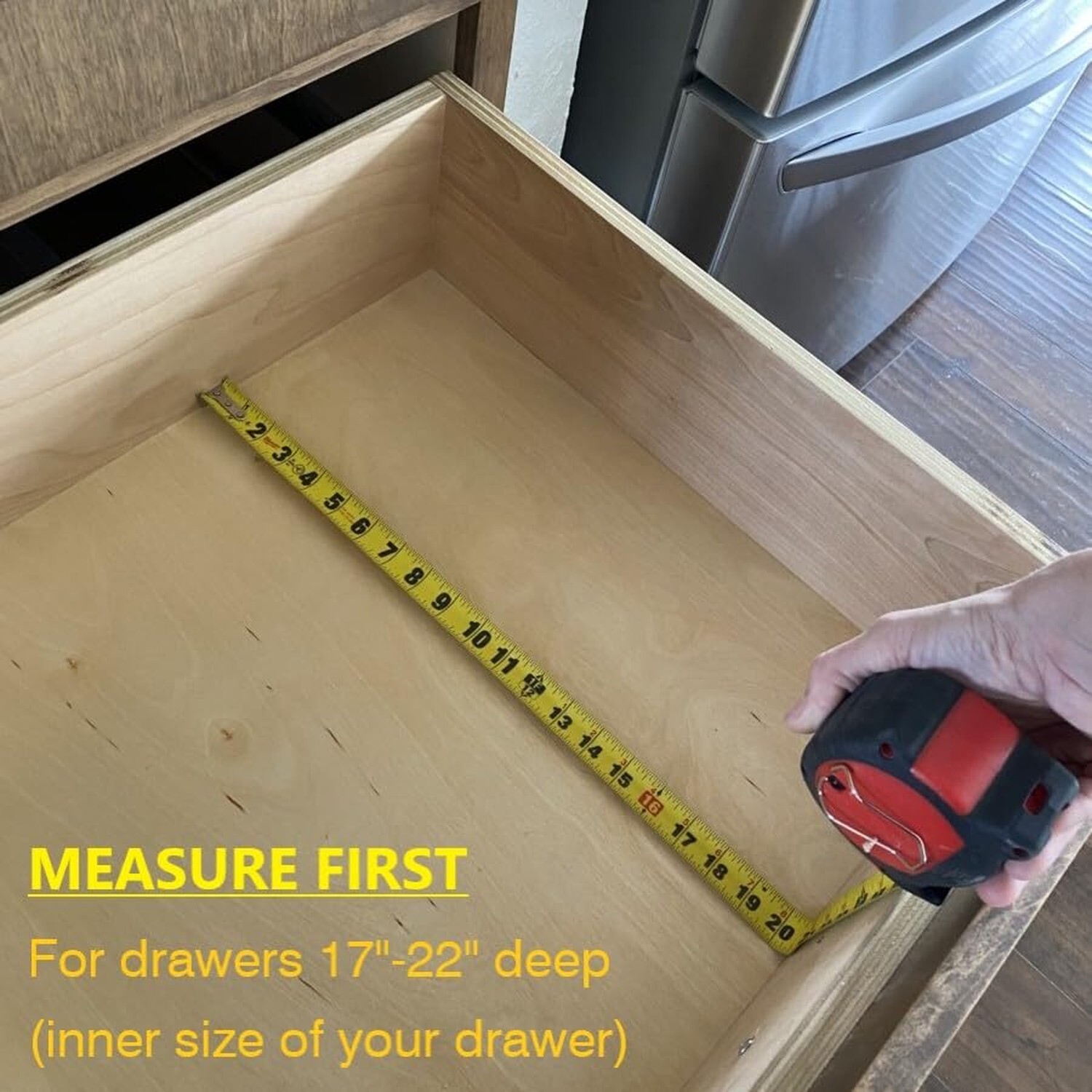 Fabsome Drawer Divider 6 Pack, Bamboo Kitchen Dividers Organizers A… Fast Ship
