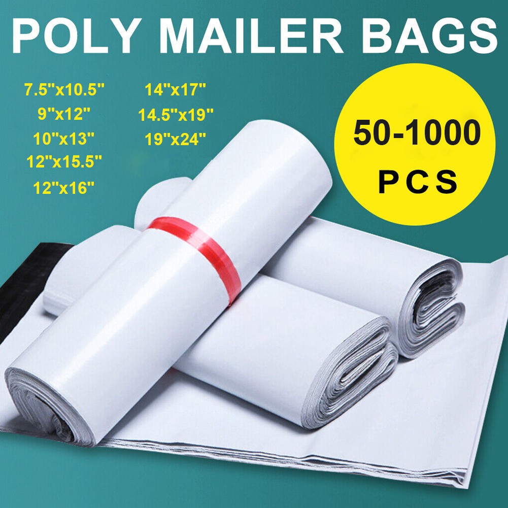 Poly Mailers Shipping Envelopes Mailing Bags 9×12 10×13 12×15.5 14.5×19 19×24