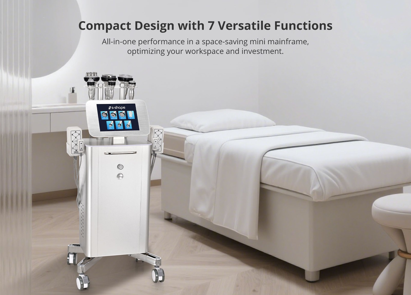 Professional 7 in 1 Standing Beauty Machine for Body & Facial Management Salon