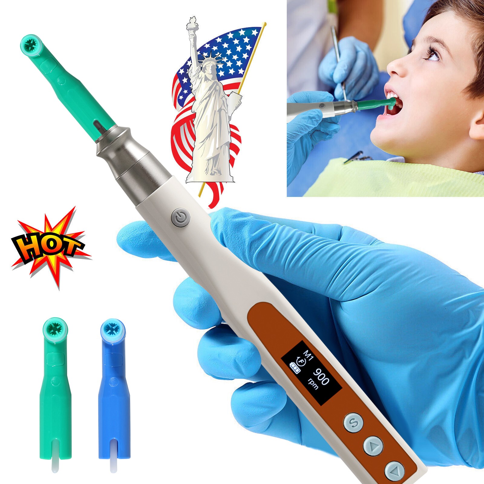 Woodpecker Style Dental Endo Apex Locator Endodontic Root Canal Finder LCD