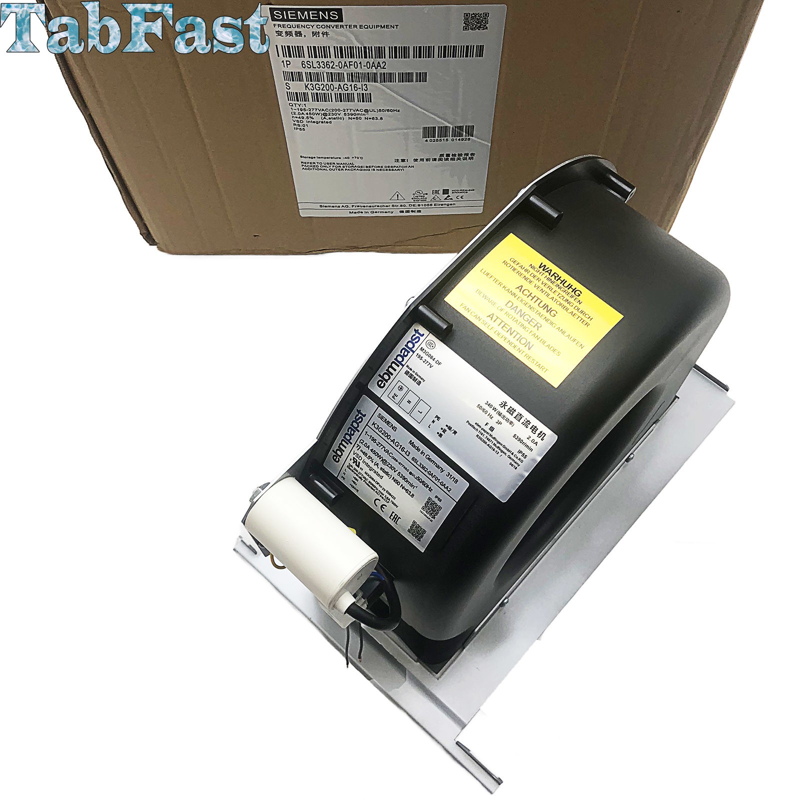 New 1PC 6SL3362-0AF01-0AA2 for Sealed Siemens 6SL3 362-0AF01-0AA2 inverter fan