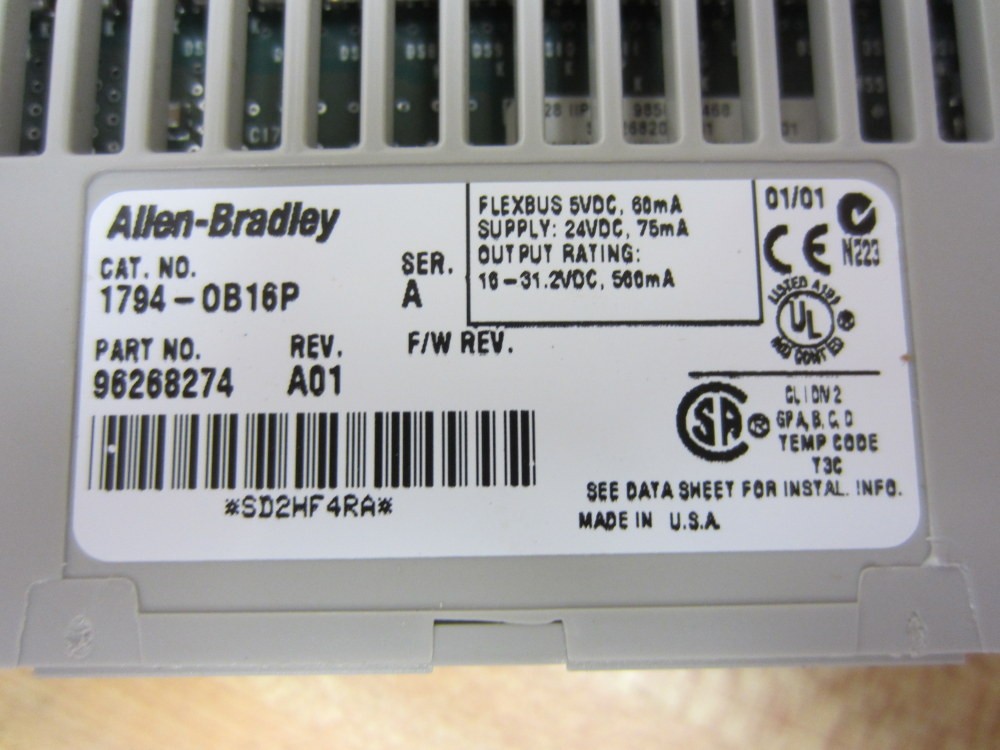 Allen Bradley 1794-OB16P Flex I/O Output Module 1794-0B16P Series A