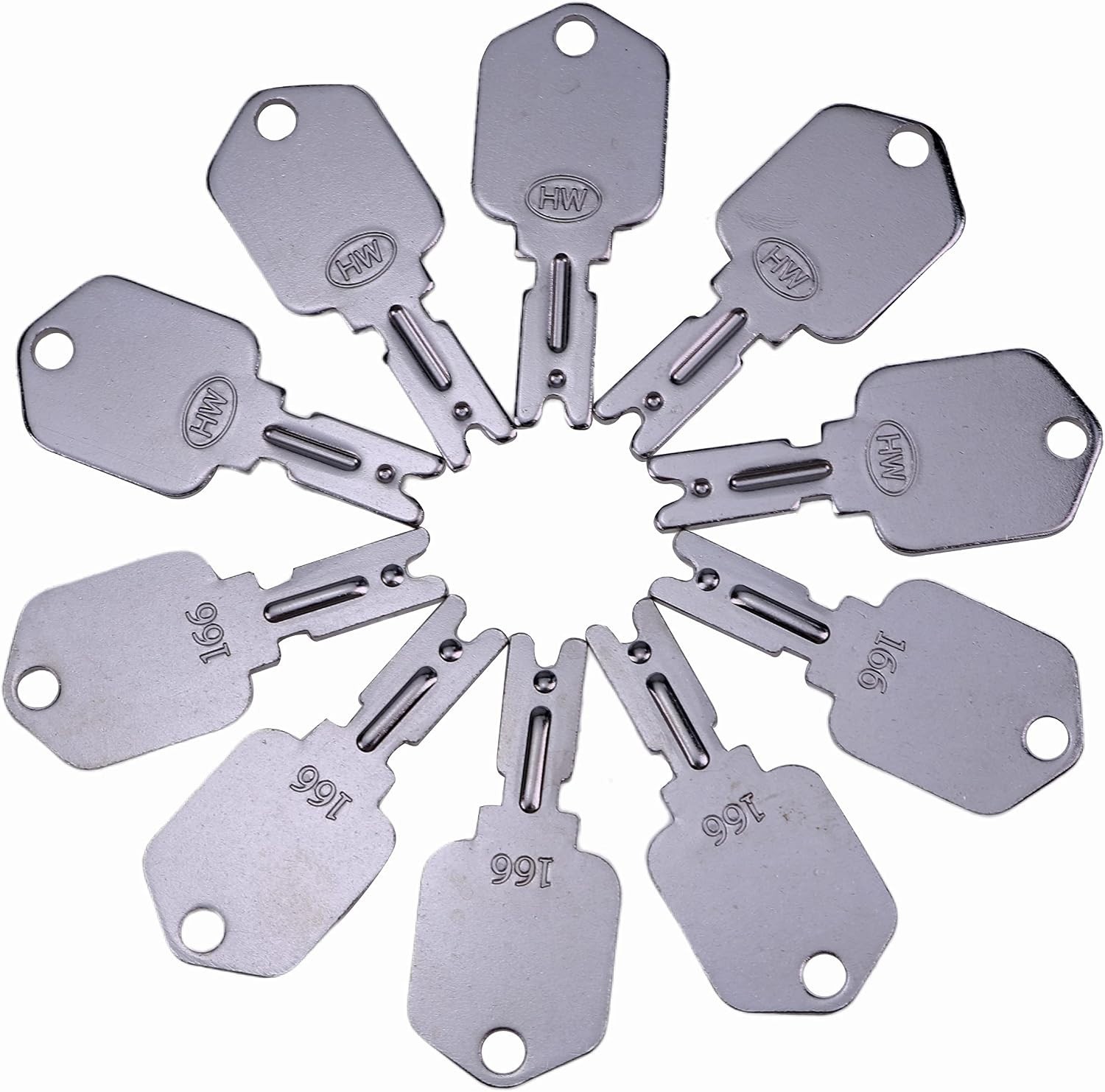 Lightweight 10X Forklift Ignition Keys – Perfect Replacement for Your Equipment