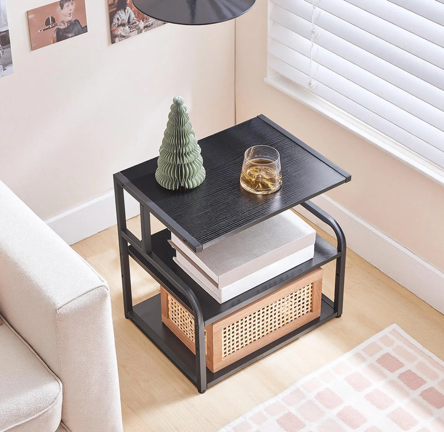 HOOBRO Printer Stand, 3-Tier Desktop Printer Table, Under Desk Printer Storage O