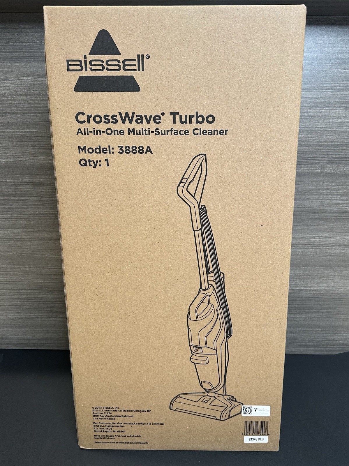 BISSELL Crosswave Turbo Vacuum Mop All in One Wet and Dry Vac Combo, 3888A