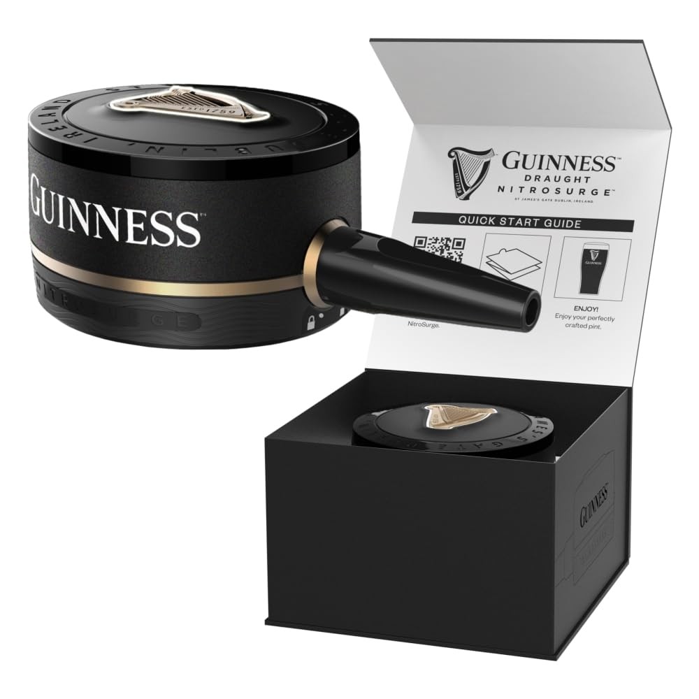 Guinness Draught Nitrosurge Device, Stout Beer, Perfect Pub One Size, Black
