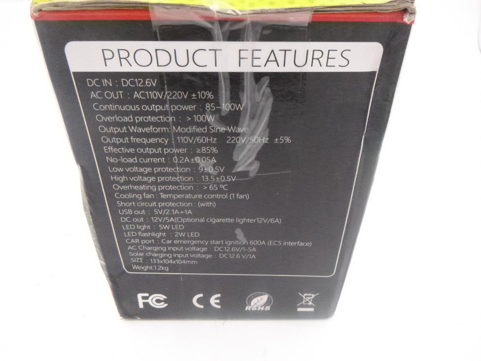 Portable Multifunction Power Bank 26800mAh 110v