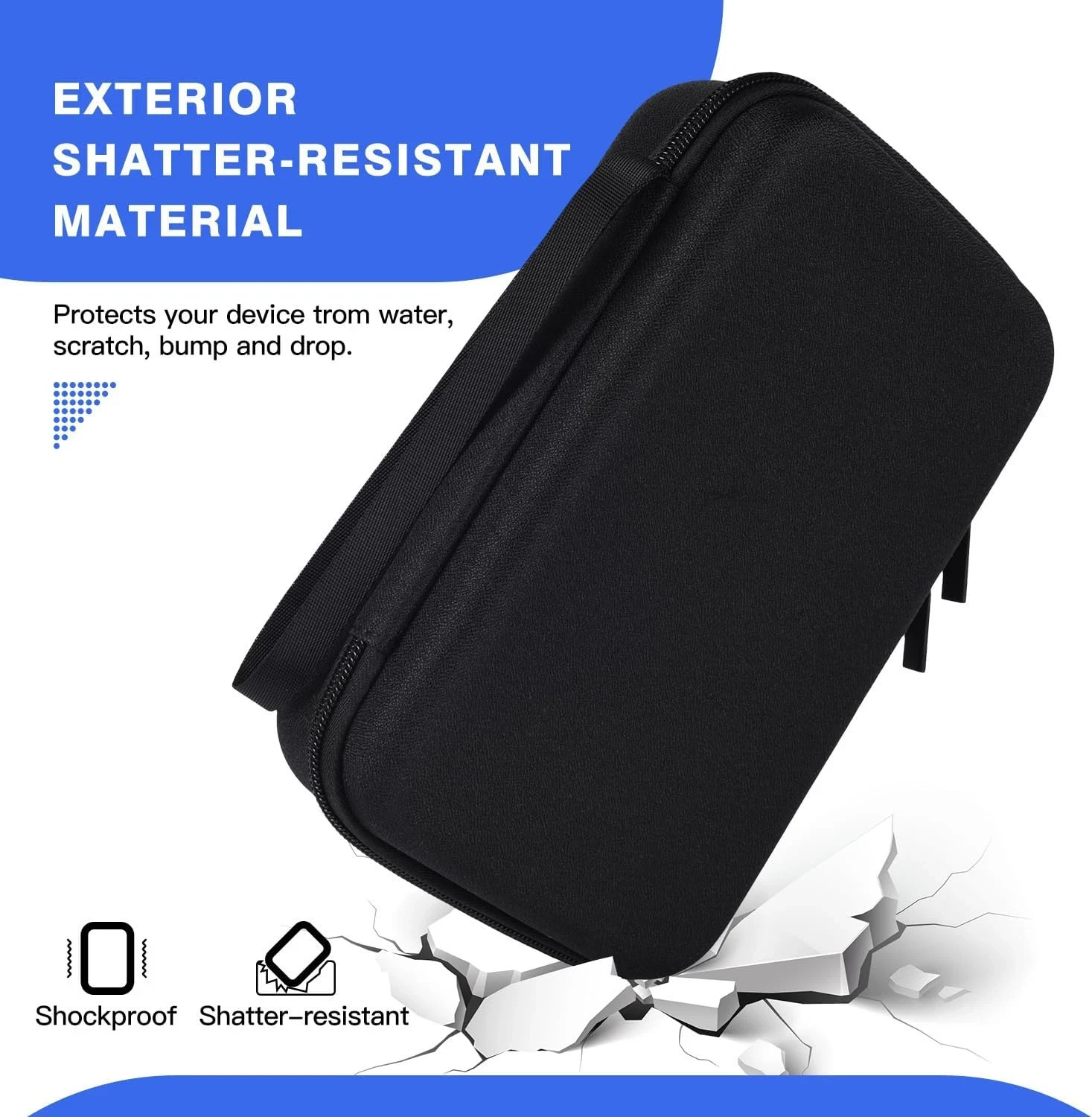 Hard Travel Electronic Organizer Case For MacBook Power Adapter Chargers Cables