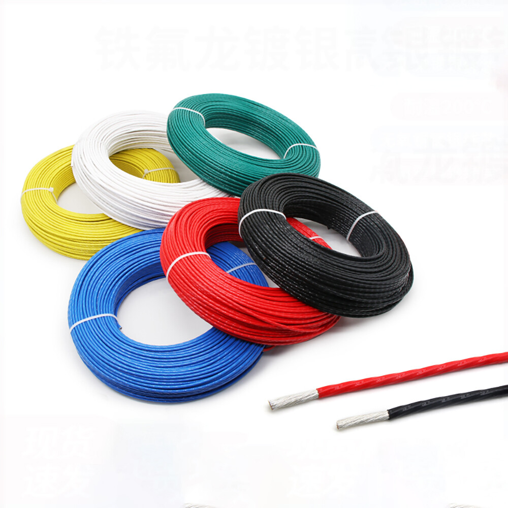 PTFE Cable Wire UL1332 Flexible Tinned Copper 12 14 16 18 20 22 24 26 28 AWG