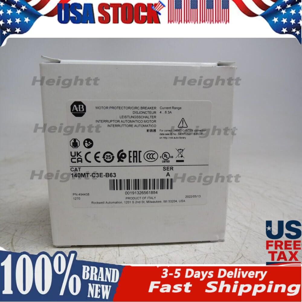 New AB 140MT-C3E-B63 4.0-6.3A 3-Pole Motor Protection Breaker