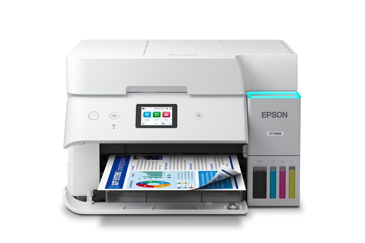 Epson ET-4958 EcoTank Wireless All-in-One Color Supertank Printer, C11CL40203