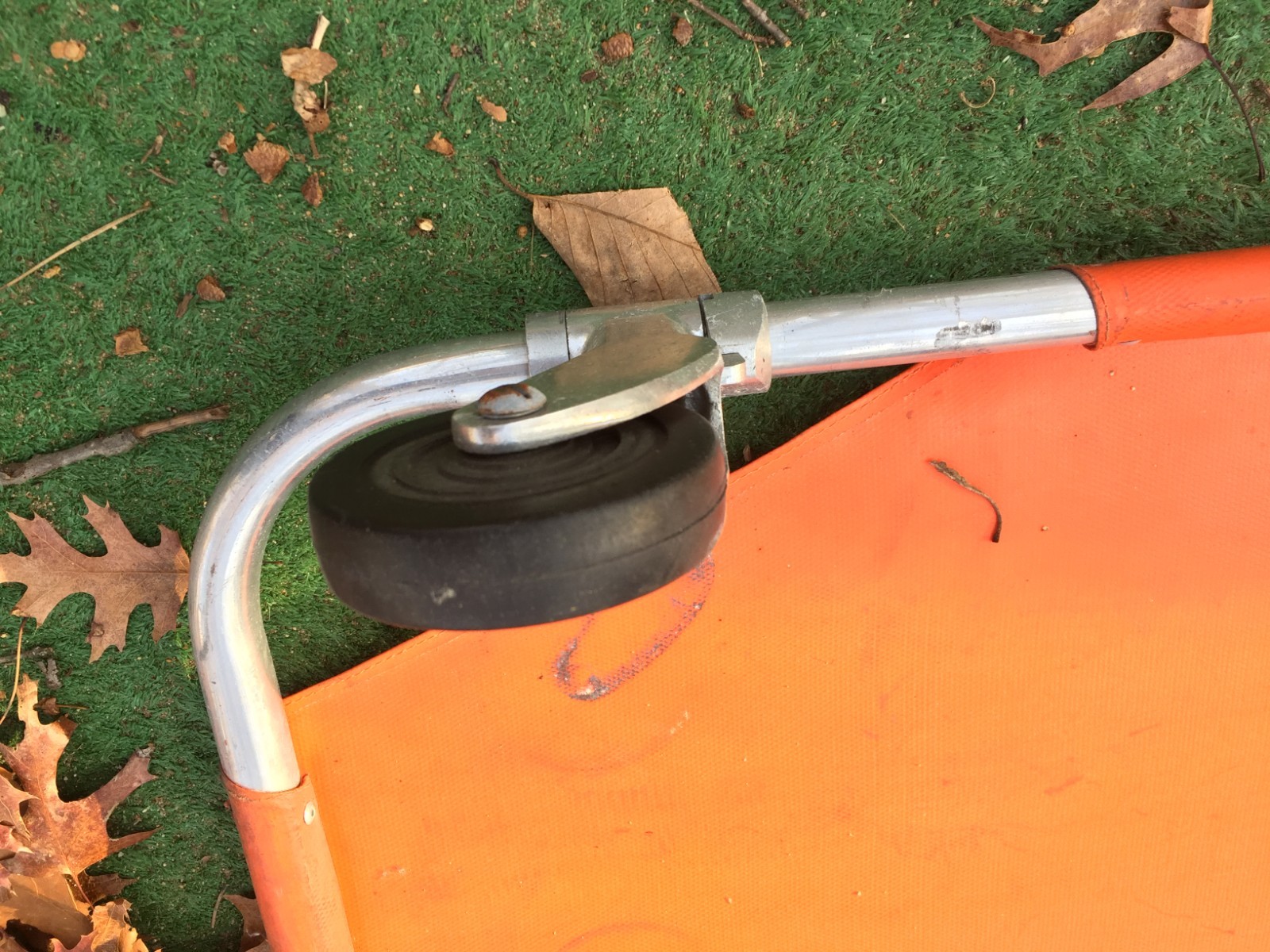Vintage Ferno-Washington Emergency Folding Stretcher Cot 2-Wheel