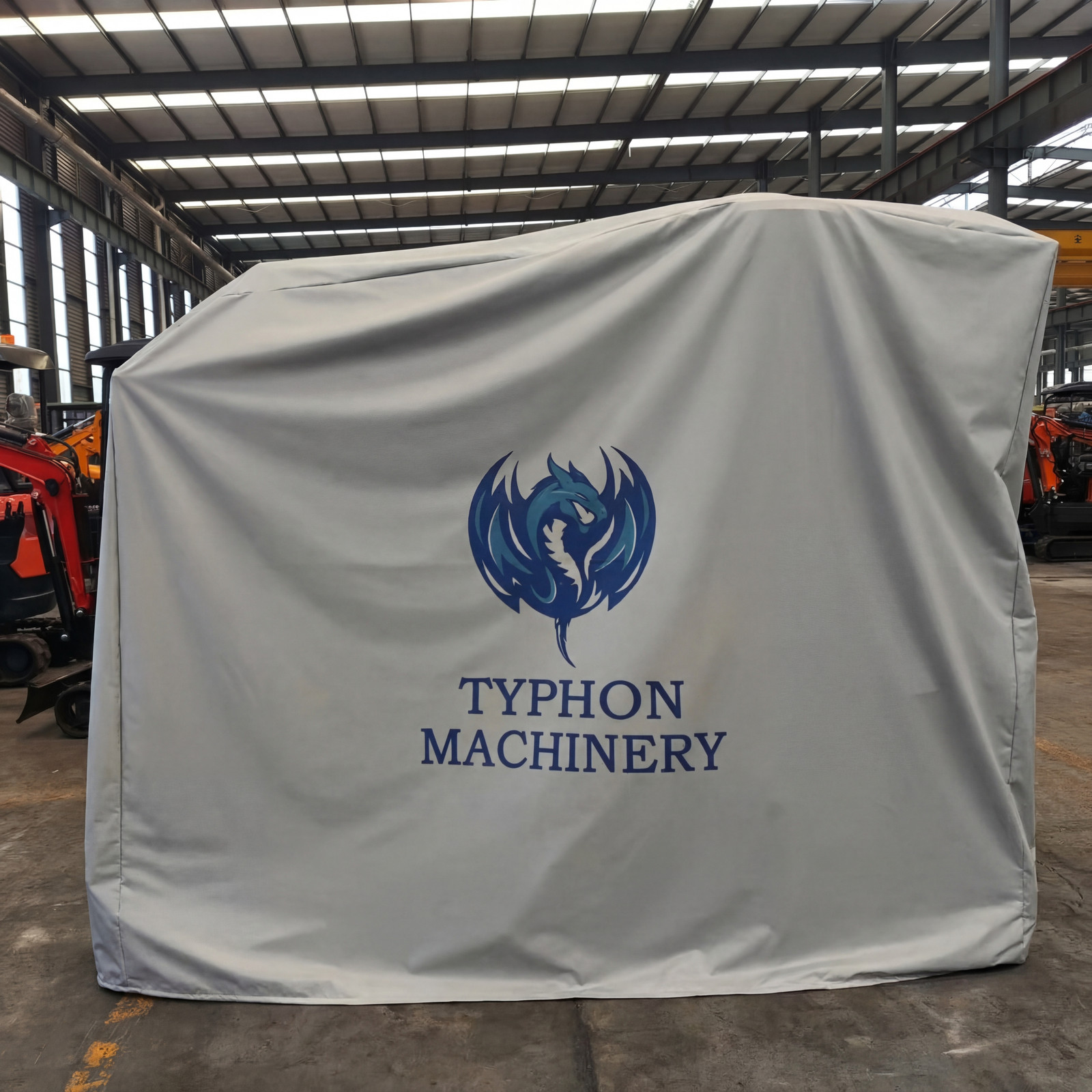 TYPHON All-Weather Excavator & Machinery Cover – Rain, Snow, UV Protection