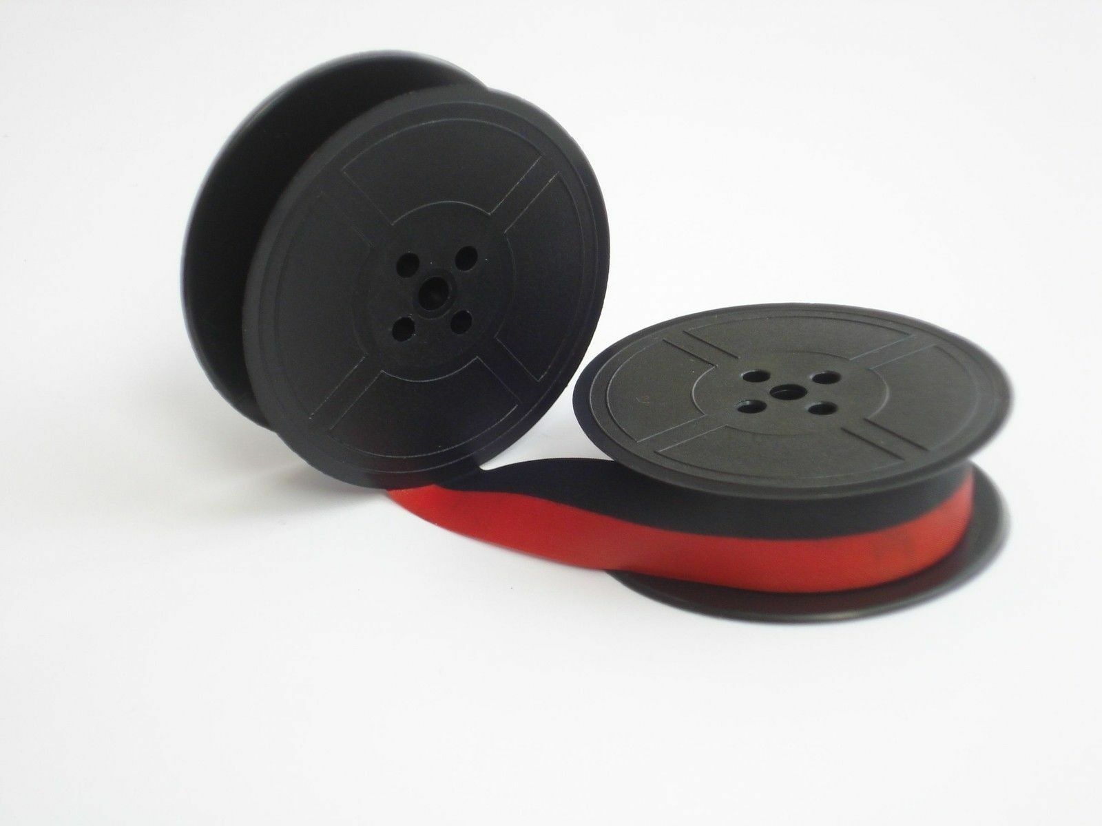 2 PK For Less! Vintage Portable Manual Royal Typewriter Spool Ribbon Black Red