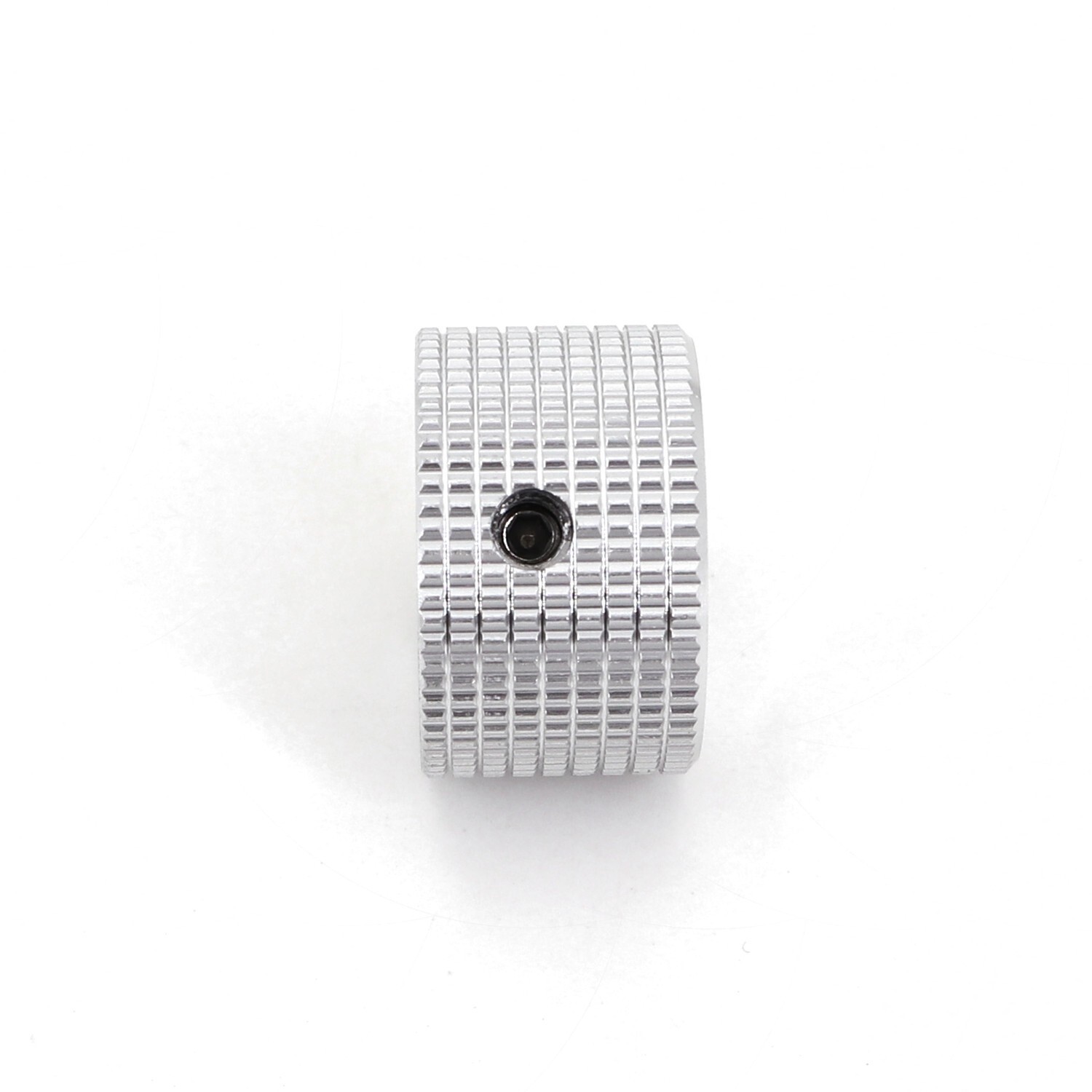 Silver Aluminum 25 x 15.5mm Volume Potentiometer 6.4mm 1/4” Audio Rotary Knob