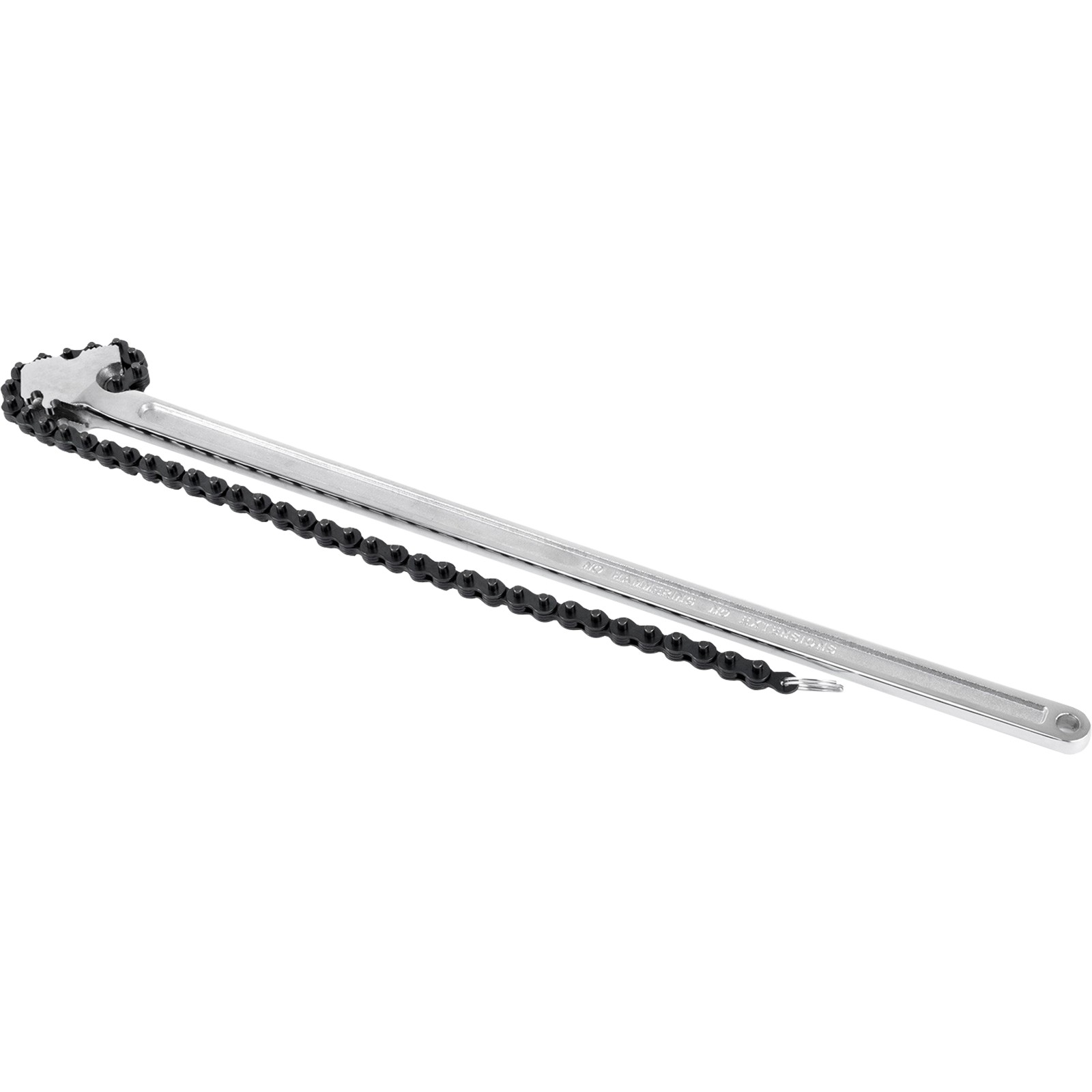 VEVOR 24″ Chain Wrench Steel Straight Handle Tool 22″ Chain 6.7″ Capacity