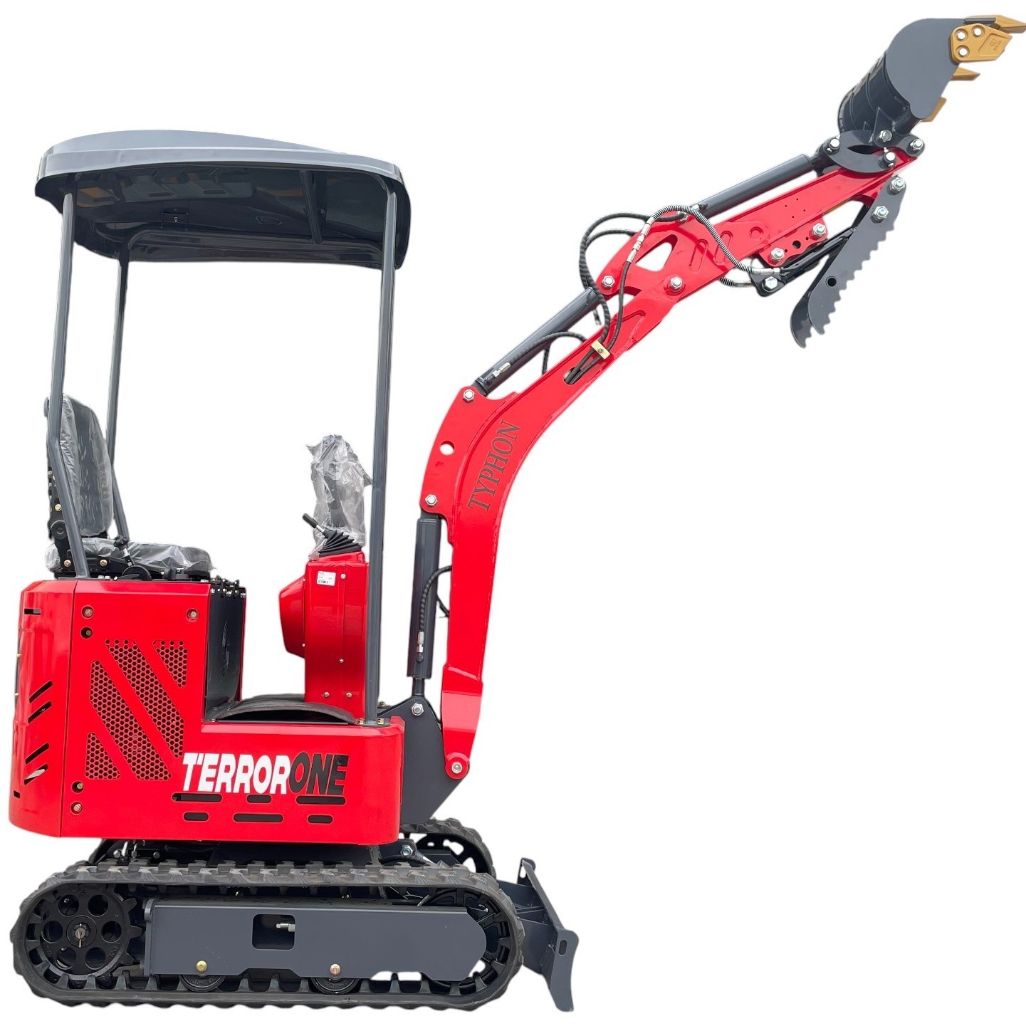 13.5HP Mini Excavator 1 TON B&S EPA Engine Hydraulic Thumb Digger Free Shipping