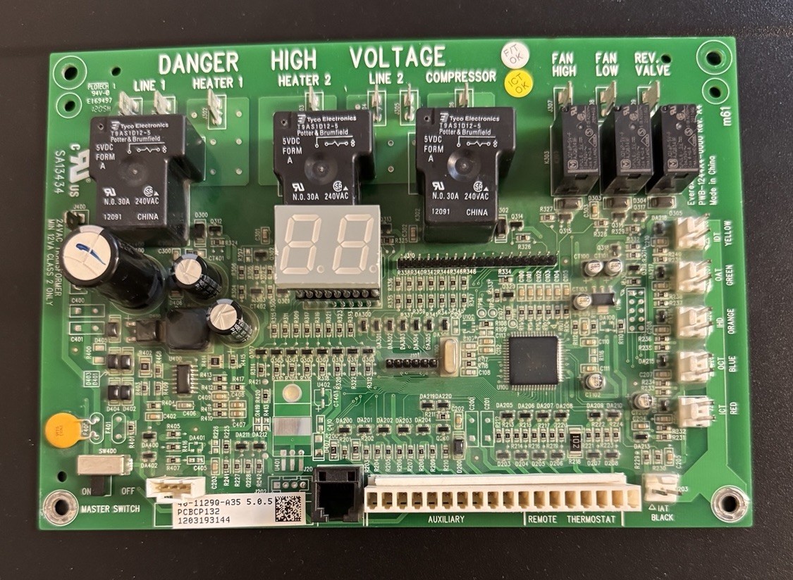 Amana PCBCP132 Circuit Control Board 40-1129Q-A35 PWB-1244A4-0000. Tested.